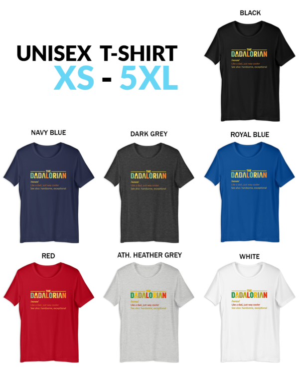 The Dadalorian Unisex Shirt The Dadalorian Father's Day T-Shirt - Star Wars Inspired Customizable Tee and Sweatshirt