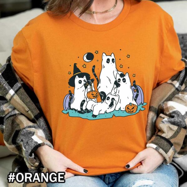 Halloween Spooky Cat Ghosts T-Shirt