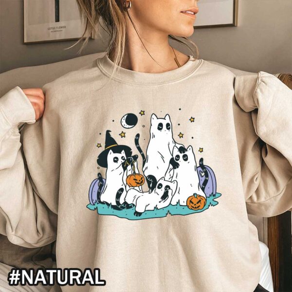 Halloween Spooky Cat Ghosts T-Shirt