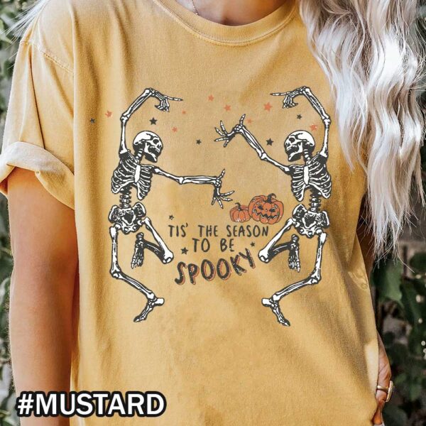 Halloween Dancing Skeletons Comfort Colors T-Shirt - Unisex Spooky Season Gift