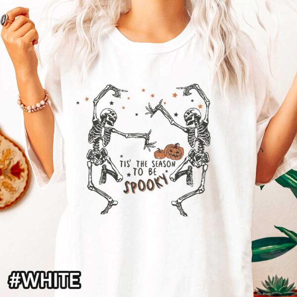 Halloween Dancing Skeletons Comfort Colors T-Shirt - Unisex Spooky Season Gift