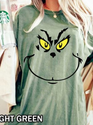 Grinch Face Comfort Colors T-Shirt Grinch Face Comfort Colors T-Shirt