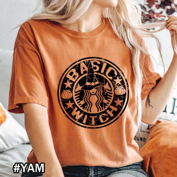 Comfort Colors Halloween Basic Witch Coffee Lover Gift Pumpkin Spice Yam Shirt