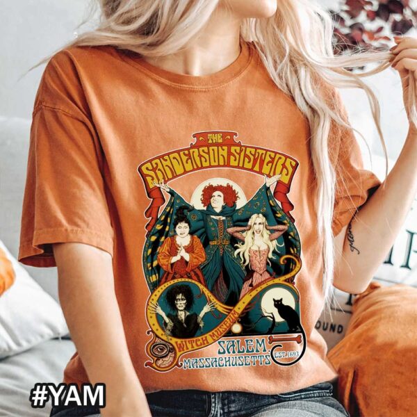 Comfort Colors Halloween Sanderson Sisters Witch Museum Hocus Pocus Yam Shirt