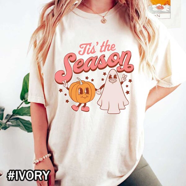 Comfort Colors Vintage Fall Pumkin and Pumkin Spice Latte Vintage Thanksgiving Ivory Shirt Fall Tis The Season Comfort Colors T-Shirt