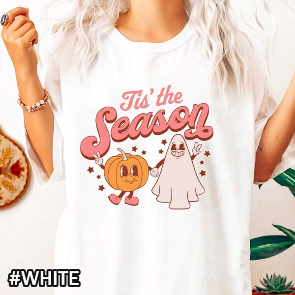Comfort Colors Vintage Fall Pumkin and Pumkin Spice Latte Vintage Thanksgiving White Shirt Fall Tis The Season Comfort Colors T-Shirt