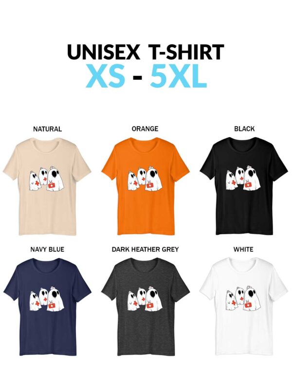 Ghost Nurse Halloween Nurse Shirt Spooky Nurse Zombie Nurse Nurses Halloween party Unisex Shirt Halloween Ghost Nurse T-Shirt