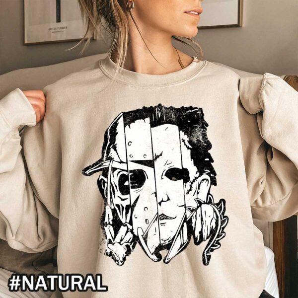 Halloween Horror Movie Killers Shirt Scary Friends Shirt Horror Squad Friends Sweatshirt Halloween Horror Movie Killers T-Shirt - Scary Friends Tee