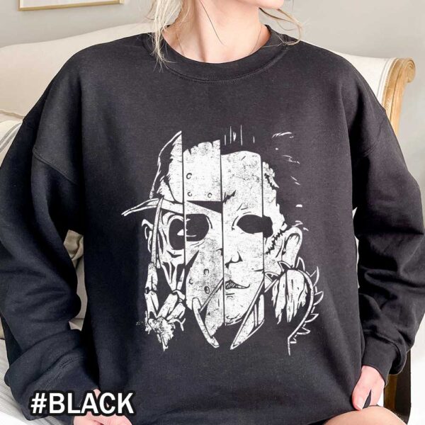 Halloween Horror Movie Killers Shirt Scary Friends Shirt Horror Squad Friends Sweatshirts Halloween Horror Movie Killers T-Shirt - Scary Friends Tee