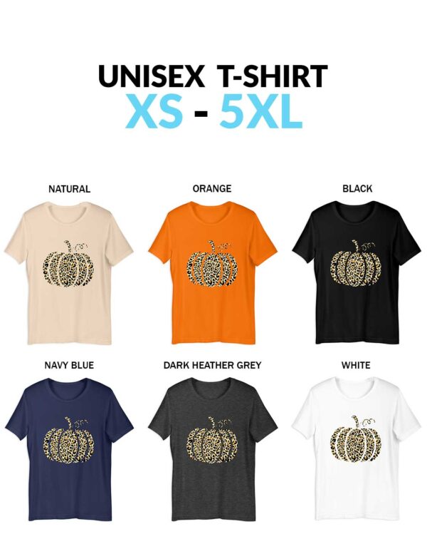 Leopard Pumpkin Cheetah Pumpkin Shirt Thanksgiving Shirt Thankful Fall Unisex Shirt Leopard Pumpkin T-Shirt – Trendy Fall Fashion for Pumpkin Enthusiasts