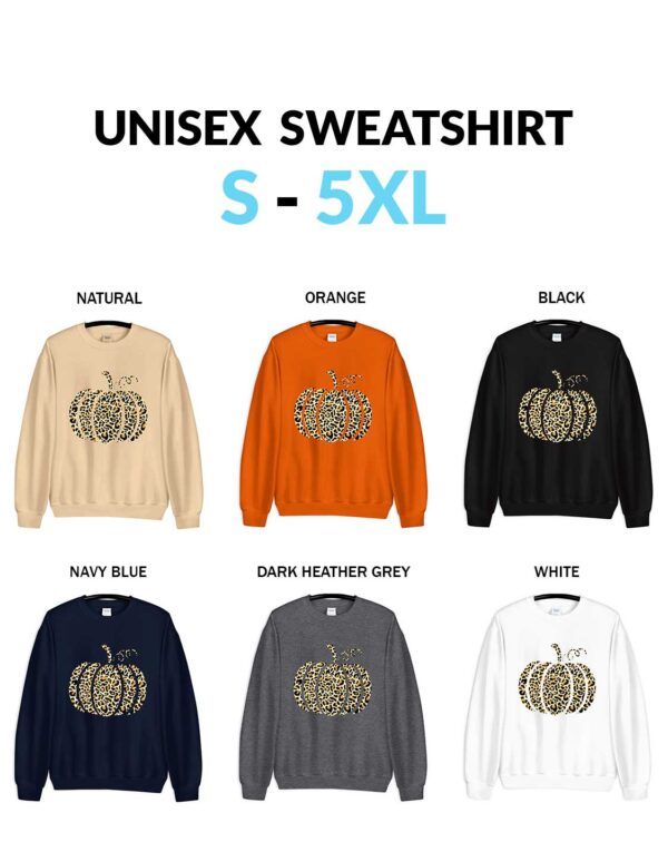 Leopard Pumpkin Cheetah Pumpkin Shirt Thanksgiving Shirt Thankful Fall Unisex Sweatshirt Leopard Pumpkin T-Shirt – Trendy Fall Fashion for Pumpkin Enthusiasts