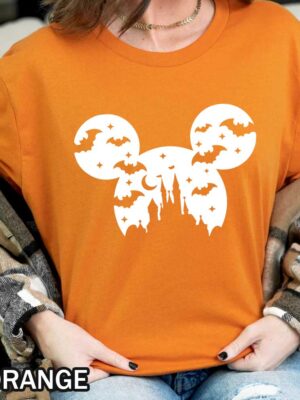 Halloween Disney Mickey T-Shirt Halloween Disney Mickey T-Shirt with bats, stars, moon, and Disneyland pattern