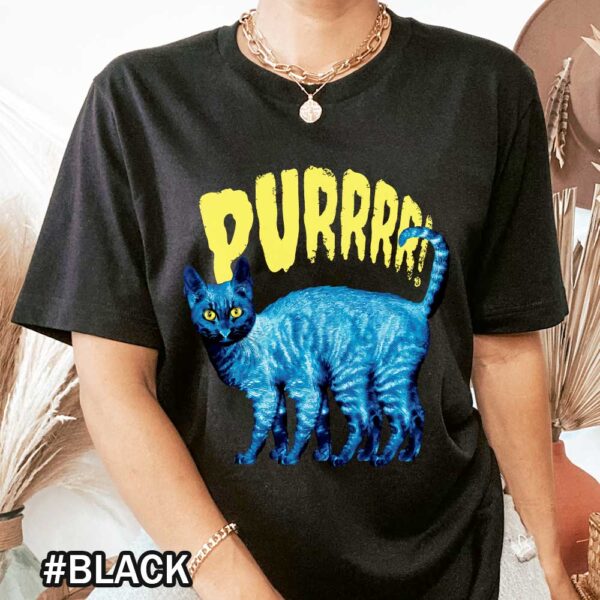 Purring Cat Purr Spooky Cat Halloween Cat Halloween Gift For Cat Lovers Tshirt Halloween Spooky Cat Purr T-Shirt