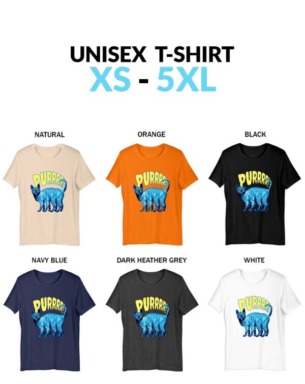 Purring Cat Purr Spooky Cat Halloween Cat Halloween Gift For Cat Lovers Unisex Shirt Halloween Spooky Cat Purr T-Shirt