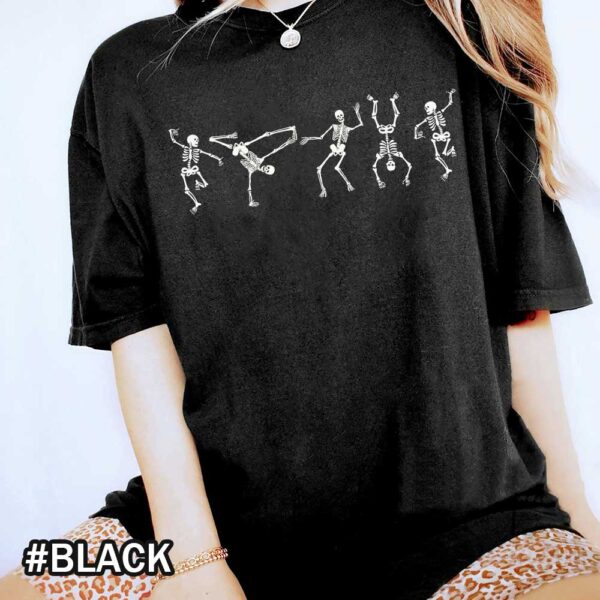 Halloween Dancing Skeletons Comfort Colors T-Shirt