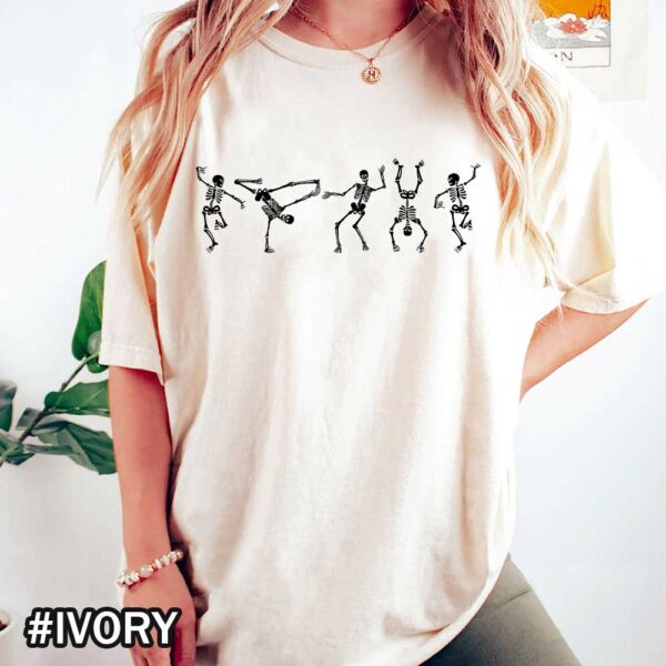 Halloween Dancing Skeletons Comfort Colors T-Shirt