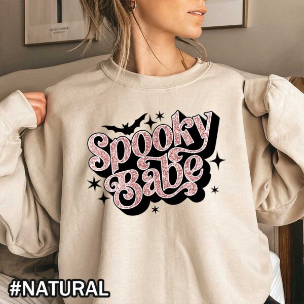 Spooky Babe Shirt Halloween Spooky Babe Sweatshirt Spooky Vibes Shirt Spooky Season Sweatshirt Halloween Spooky Babe T-Shirt - Unisex T-Shirts and Sweatshirts