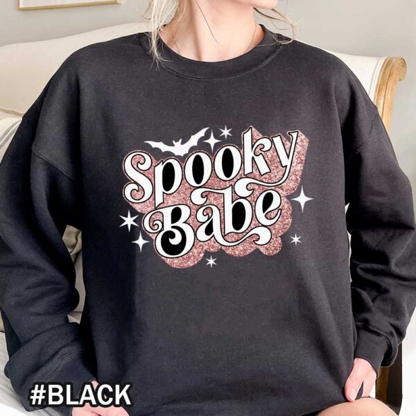 Spooky Babe Shirt Halloween Spooky Babe Sweatshirt Spooky Vibes Shirt Spooky Season Sweatshirts Halloween Spooky Babe T-Shirt - Unisex T-Shirts and Sweatshirts