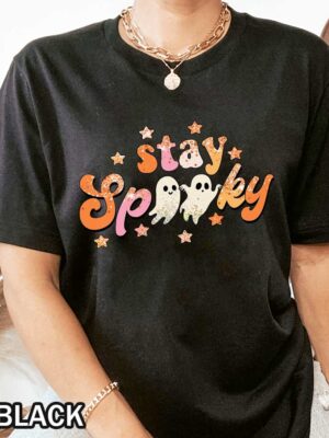 Halloween Stay Spooky T-Shirt Featuring Ghosts Halloween Stay Spooky T-Shirt Featuring Ghosts