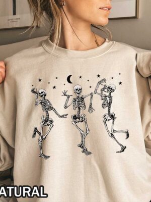 Retro Vintage Skeletons Dancing Under the Stars Unisex Sweatshirt