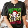 Giraffe Christmas Shirt That Says 'Merry Christmas'