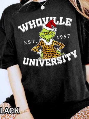 Christmas Grinch Whoville University Comfort Colors T-Shirt Christmas Grinch Whoville University Comfort Colors T-Shirt