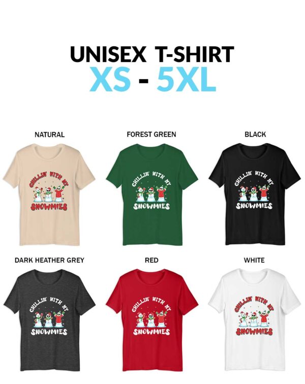 Chillin'-With-My-Snowmies-Unisex-Shirt Christmas Chillin' With My Snowmies Shirt