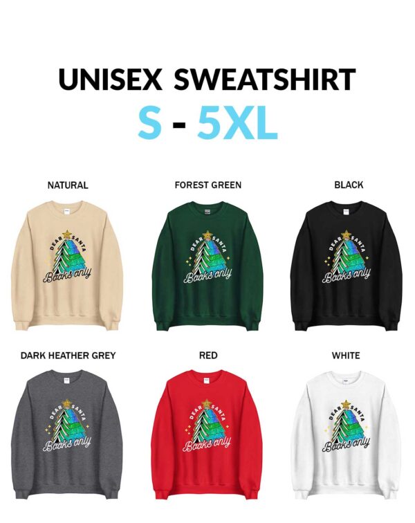 Dear Santa Books Only Christmas T-Shirt