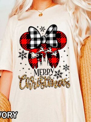 Disney Minnie Mouse Merry Christmas Comfort Colors T-Shirt