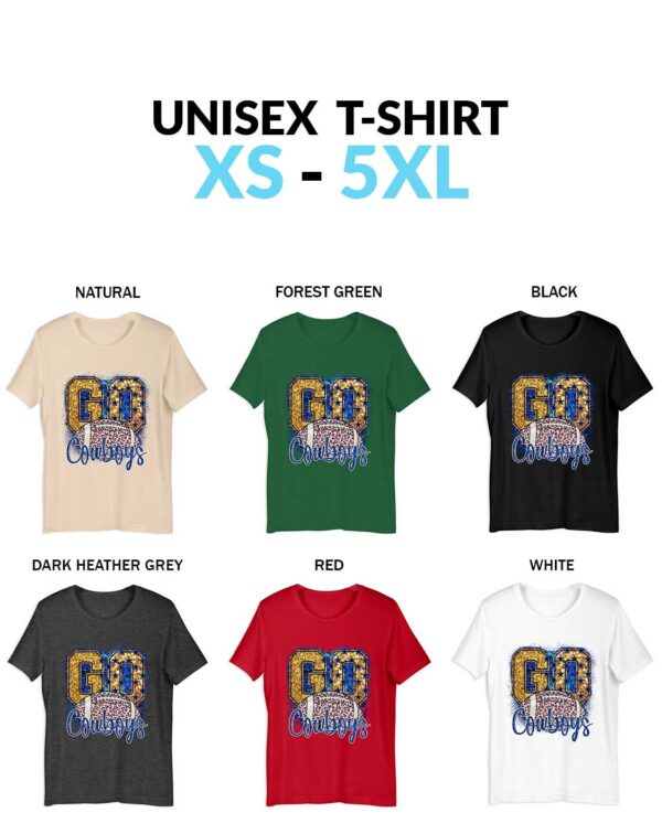 Go Cowboys Shirt Dallas Cowboys Vintage Dallas Cowboys Leopard Cheetah Cowboys Unisex Shirt Dallas Cowboys "Go Cowboys" Women's Football Tee