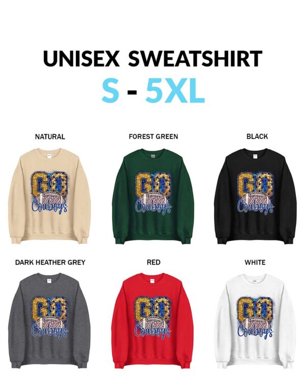 Go Cowboys Shirt Dallas Cowboys Vintage Dallas Cowboys Leopard Cheetah Cowboys Unisex Sweatshirt Dallas Cowboys "Go Cowboys" Women's Football Tee