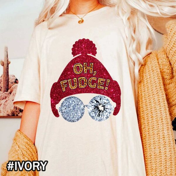 Ivory A Christmas Story Comfort Colors Shirt That Says Oh Fudge Oh Fudge Comfort Colors Shirt | A Christmas Story Tee