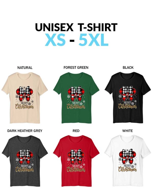 Leopard Disney Minnie Snowflake Christmas Shirt Disney Minnie Christmas Plaid Minnie Mouse Christmas Unisex Shirt Disney Minnie Mouse Merry Christmas T-Shirt