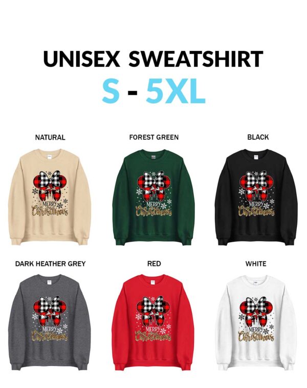 Leopard Disney Minnie Snowflake Christmas Shirt Disney Minnie Christmas Plaid Minnie Mouse Christmas Unisex Sweatshirt Disney Minnie Mouse Merry Christmas T-Shirt