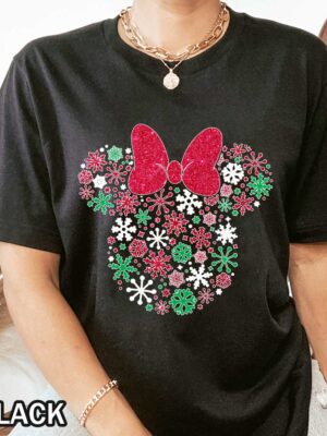 Christmas Snowflake Disney Minnie Mouse T-Shirt Christmas Snowflake Disney Minnie Mouse T-Shirt image