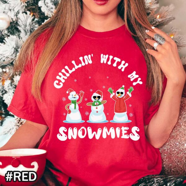 Funny Christmas Shirt with Three Snowmen