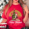 Vintage Merry Christmas Yall T Shirt Penguin Chritmas Glitter Effect Christmas merry christmas Red Shirt