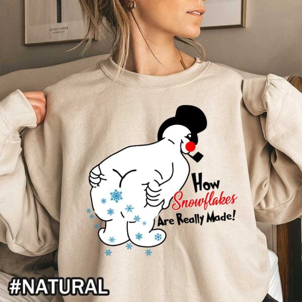 Funny Christmas Shirt: How Snowflakes Are Made with Farting Frosty
