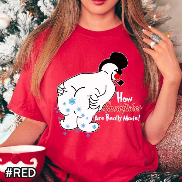 Funny Christmas Shirt: How Snowflakes Are Made with Farting Frosty