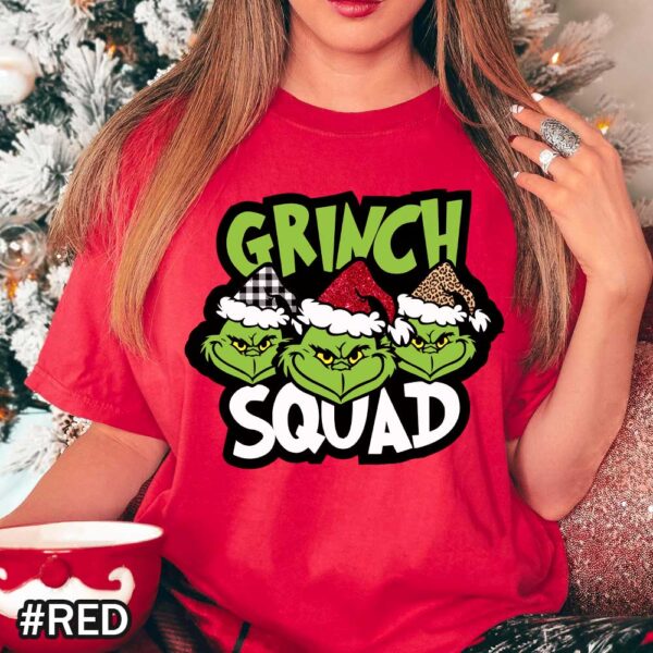 Grinch Christmas Shirt That Says 'Grinch Squad'