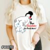 Funny Christmas Winter Shirt with Farting Frosty, snowflakes design