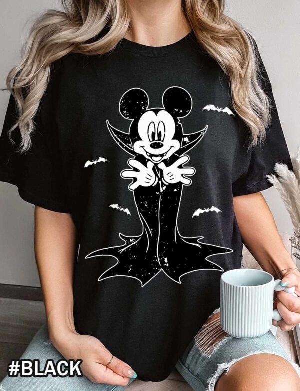 Vampire Mickey Mouse Halloween Tshirt Vampire Mickey Mouse Halloween Shirt | Disney Dracula Tee | Spooky Mickey Mouse T-Shirt