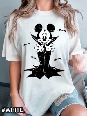 Vampire Mickey Mouse Halloween White Shirt Vampire Mickey Mouse Halloween Shirt
