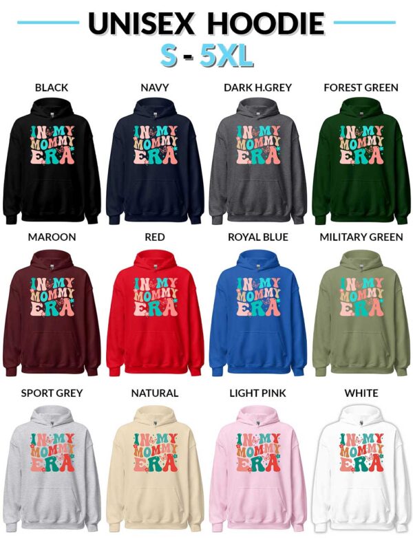 In My Mommy Era Unisex Hoodies Vintage In My Mommy Era T-Shirt – Perfect Mother's Day Gift