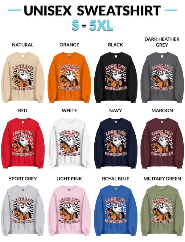 Halloween Long Live Cowghouls Unisex Sweatshirt Halloween Long Live Cowghouls T-Shirt - Funny Country Ghost Design
